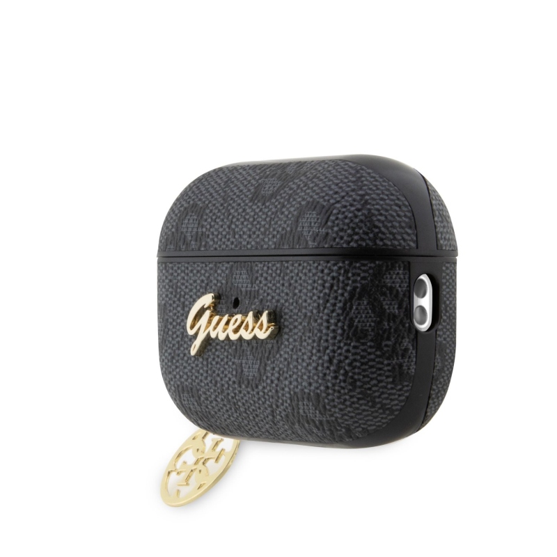 Guess 4G Script PC/PU Charms Pouzdro pro AirPods Pro 2 Grey