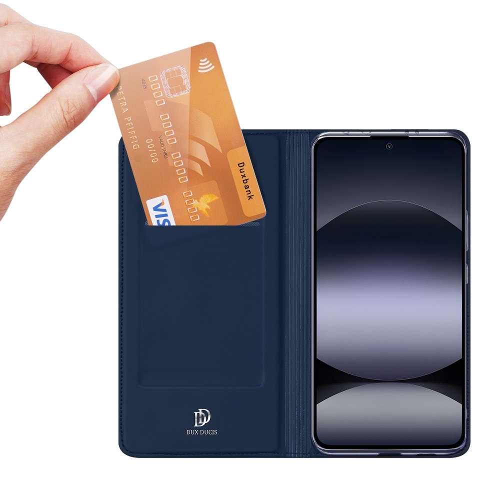DUX knížkové pouzdro na Xiaomi Redmi Note 14 - tmavěmodré