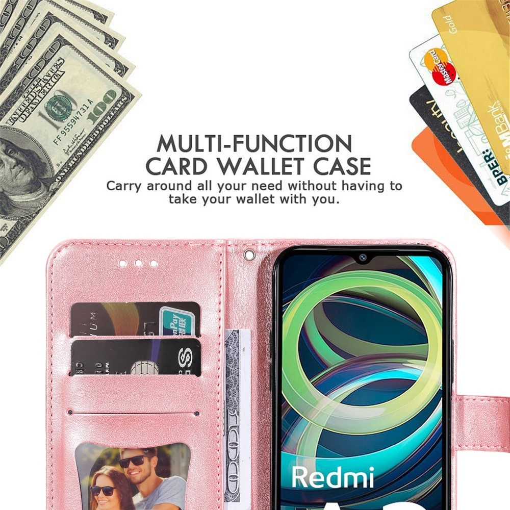 Mandala knížkové pouzdro na Xiaomi Redmi A3 - růžové