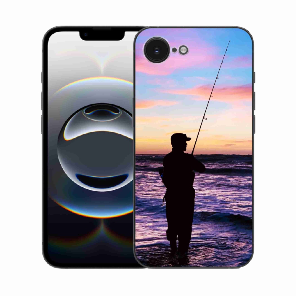 Gelový kryt mmCase na iPhone 16e - rybaření 1