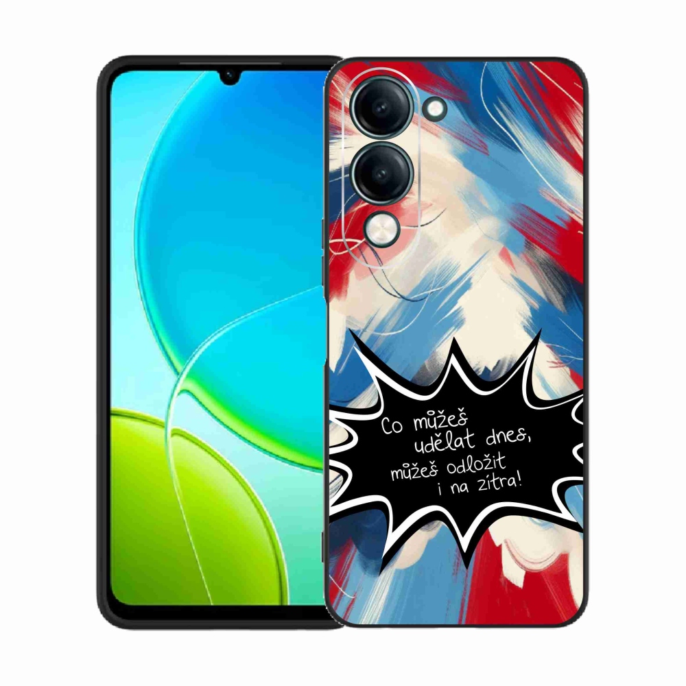 Gelový kryt mmCase na Vivo Y29s 5G - vtipný text 9 černé pozadí