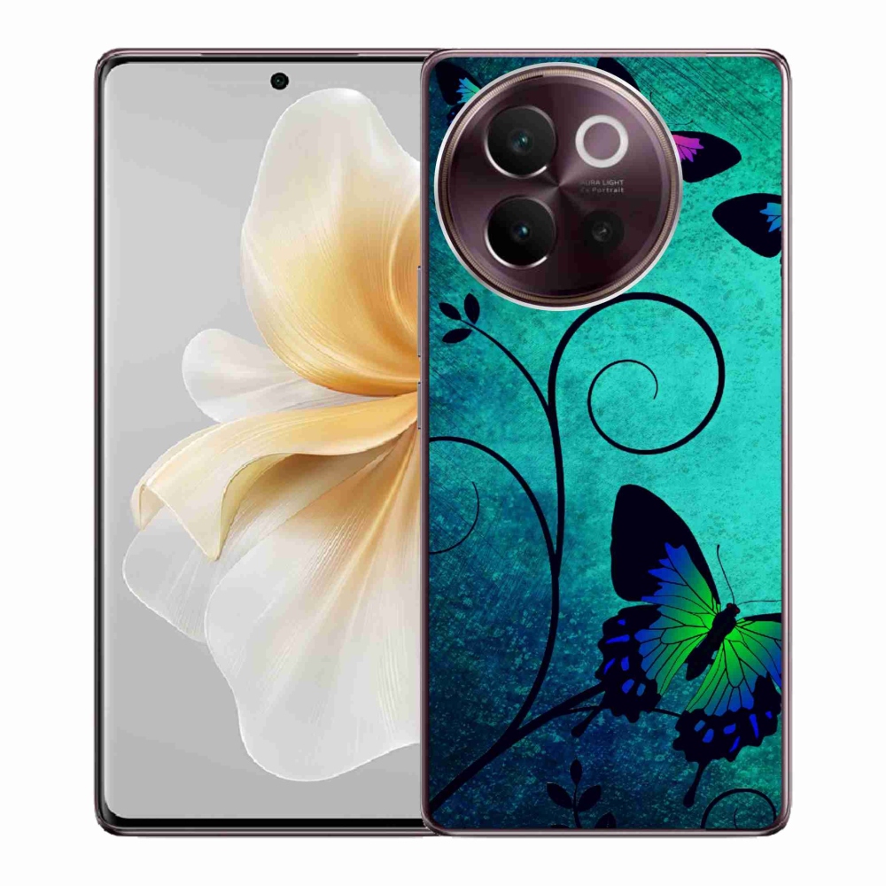 Gelový kryt mmCase na Vivo V40 Lite 5G - barevní motýli