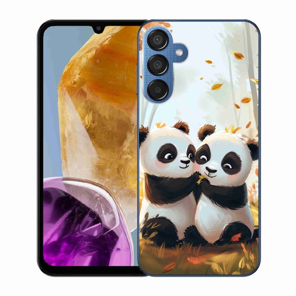 Gelový kryt mmCase na Samsung Galaxy M15 5G - pandy
