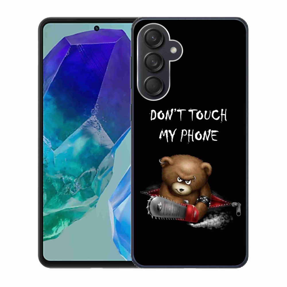 Gelový kryt mmCase na Samsung Galaxy M55 5G - nesahej na telefon