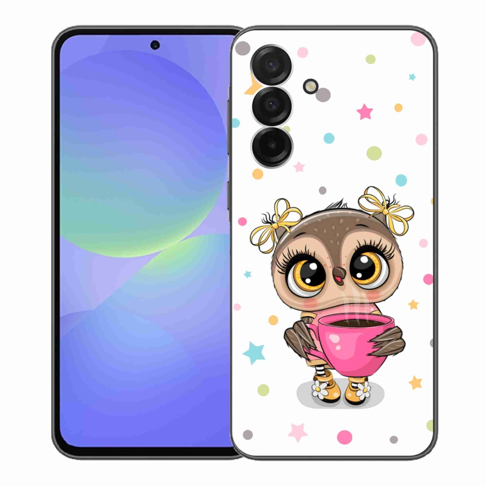 Gelový kryt mmCase na Samsung Galaxy A36 5G - kreslená sovička