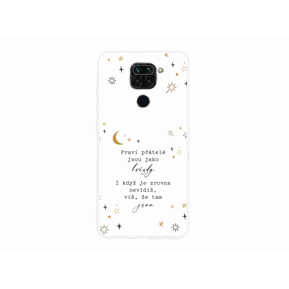 Gelový kryt mmCase na Xiaomi Redmi Note 9 - citát 6 bílé pozadí