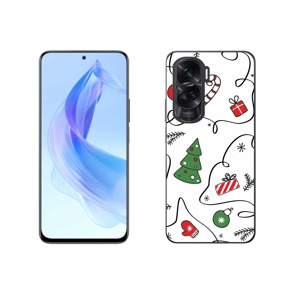 Gelový kryt mmCase na Honor 90 Lite - vánoční motivy