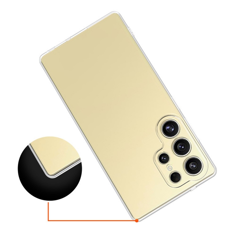 Průhledný gelový obal na Samsung Galaxy S25 Ultra - průhledný