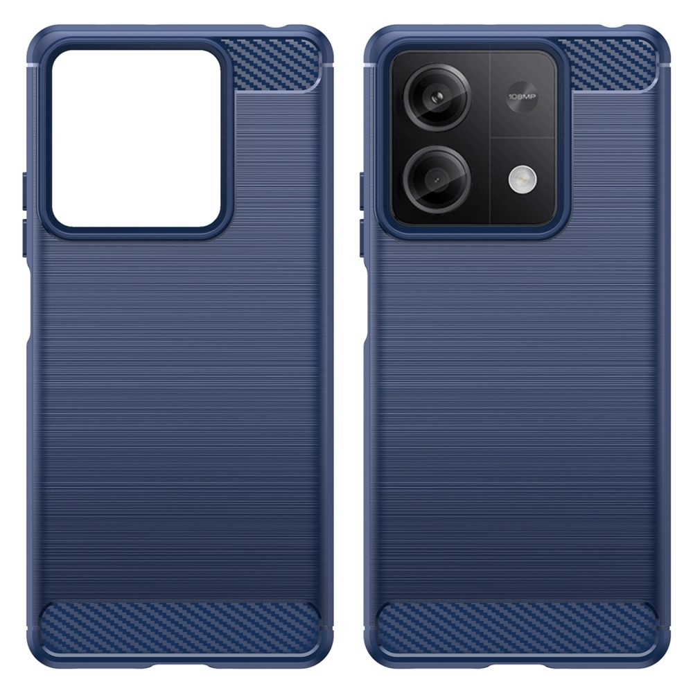 Carbon odolný gelový obal na Xiaomi Redmi Note 13 5G - modrý