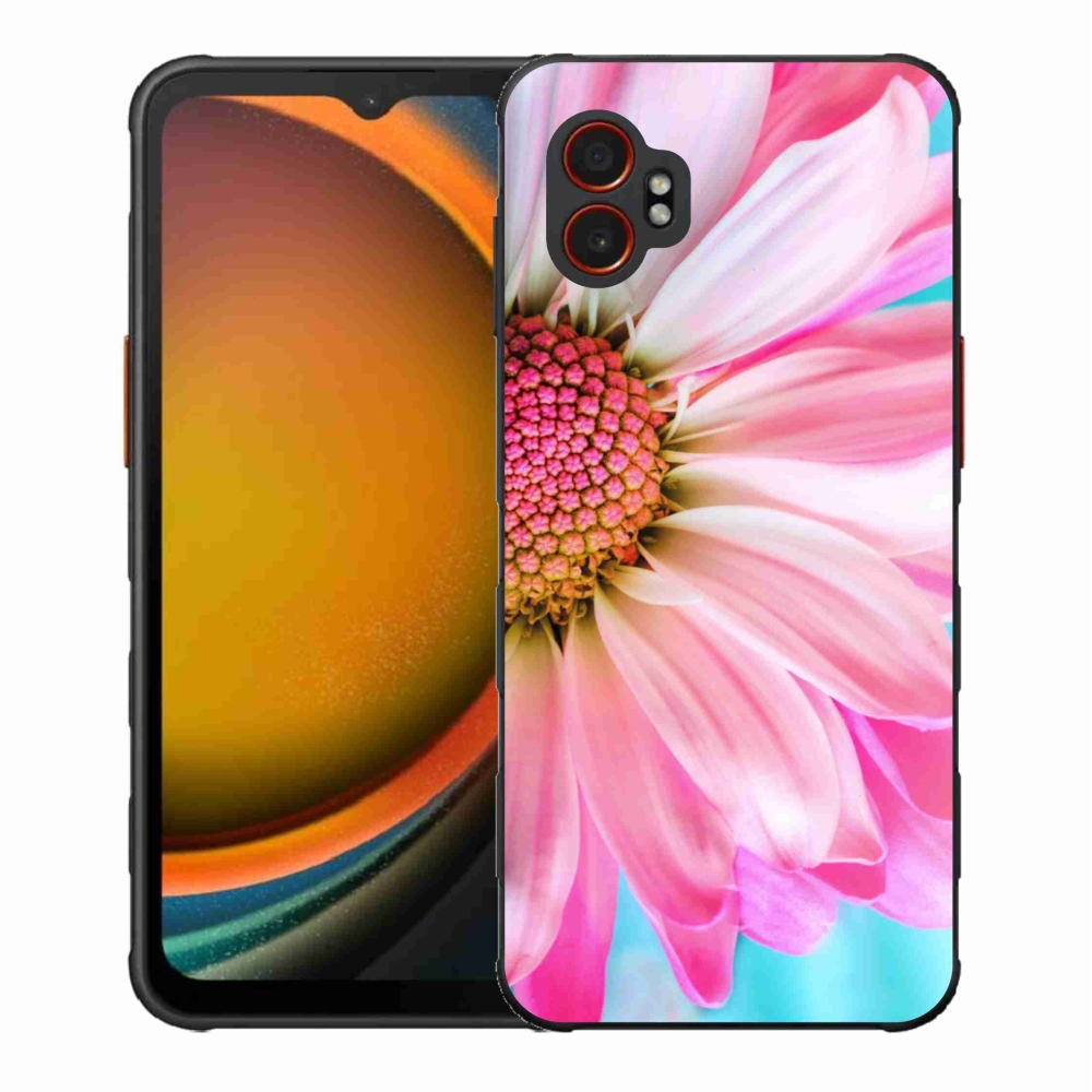 Gelový kryt mmCase na Samsung Galaxy Xcover 7 Pro - růžová květina