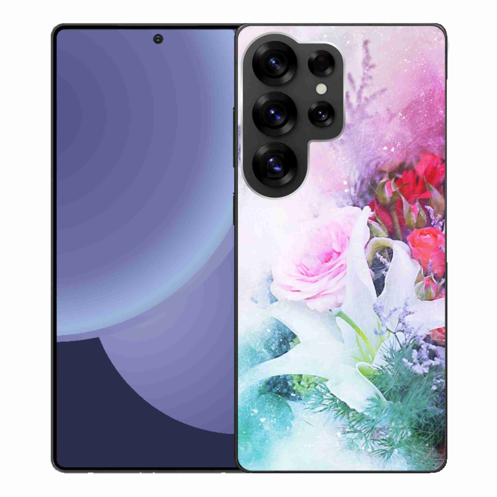 Gelový kryt mmCase na Samsung Galaxy S25 Ultra - květiny 4