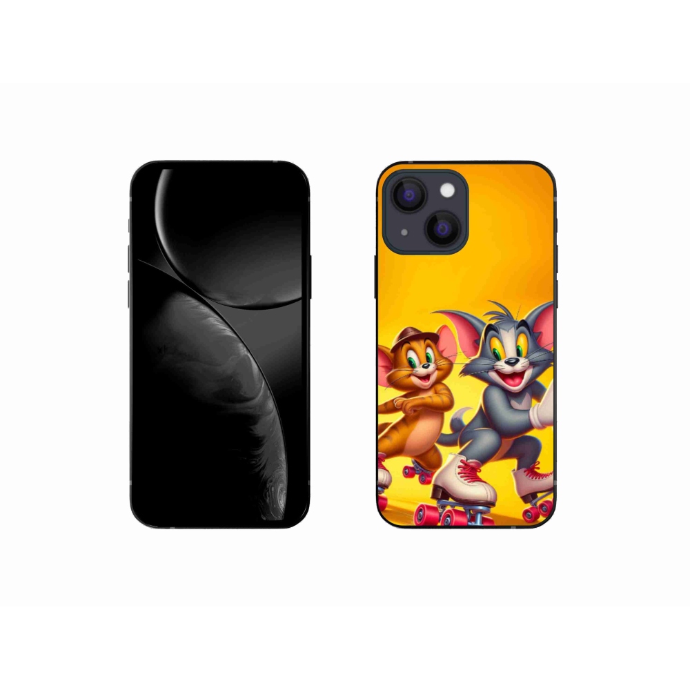 Gelový kryt mmCase na iPhone 13 mini 5.4 - tom a jerry