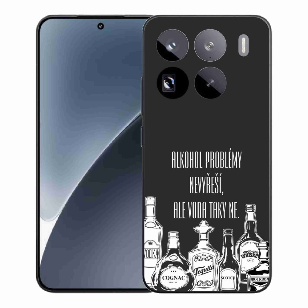Gelový kryt mmCase na Xiaomi 15 Pro - vtipný text černé pozadí
