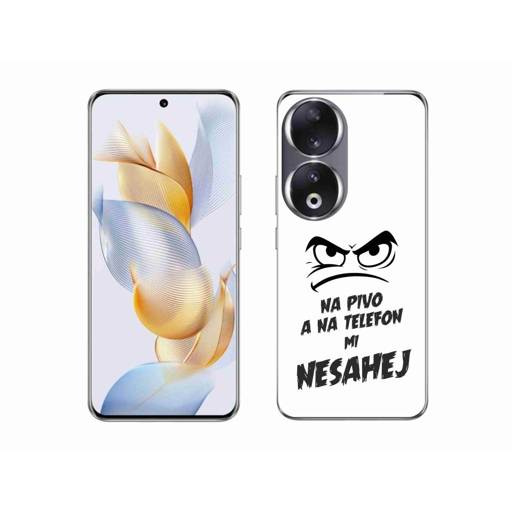 Gelový kryt mmCase na Honor 90 - pivní motiv 2 bílé pozadí