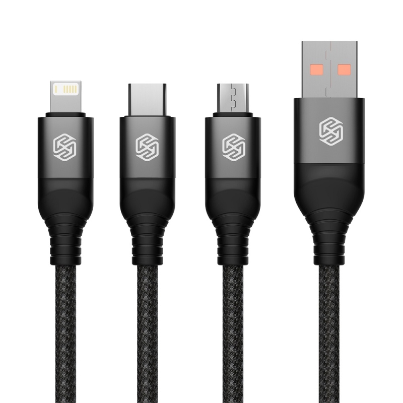 Nillkin Datový Kabel Swift Pro 3v1 1,5m Black
