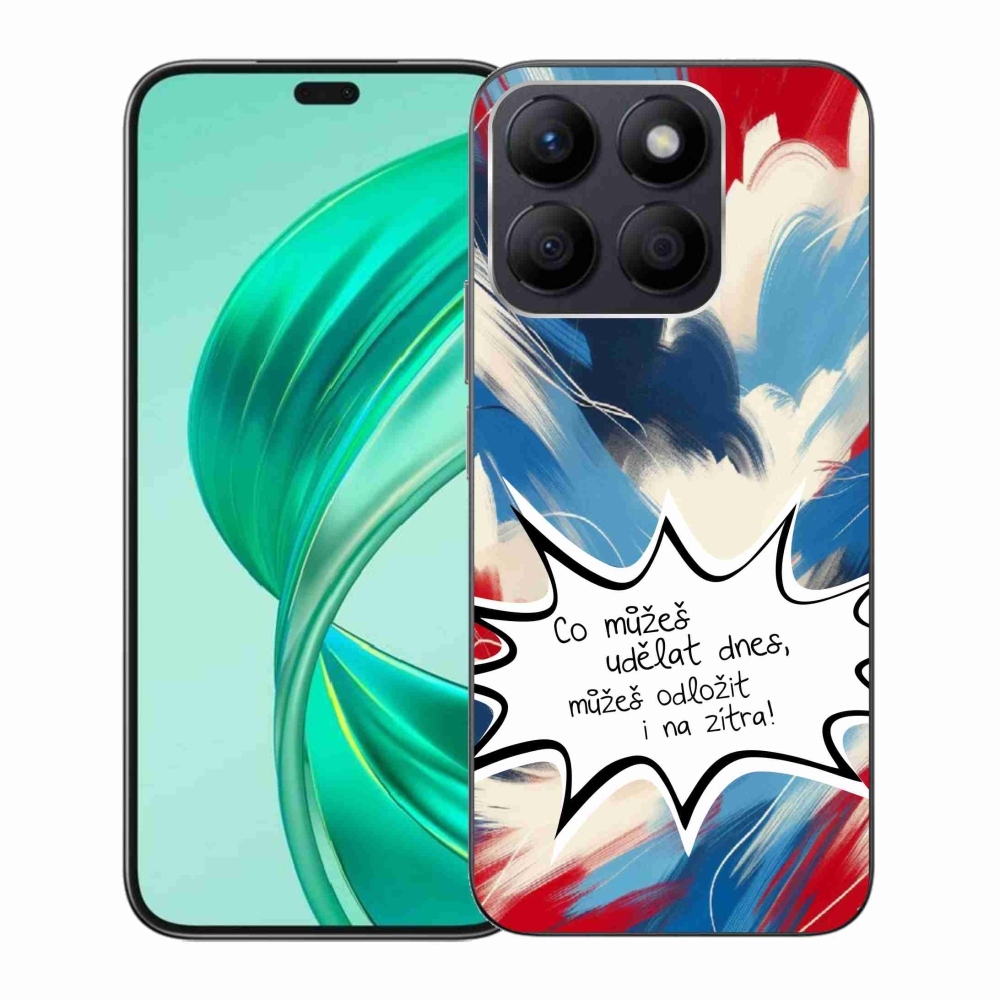 Gelový kryt mmCase na Honor X8b - vtipný text 9 bílé pozadí