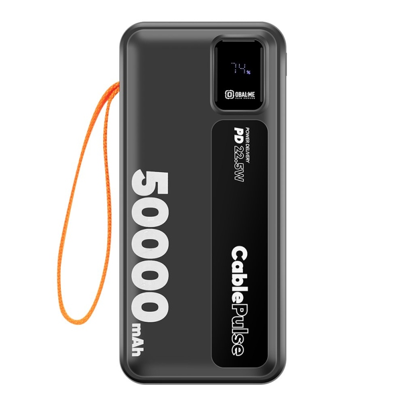 OBAL:ME CablePulse Powerbanka 50000mAh 22,5W Black