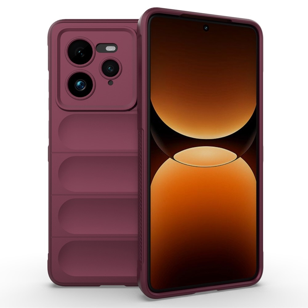 Rugg odolný gelový obal na Realme GT 7 Pro 5G - vínový