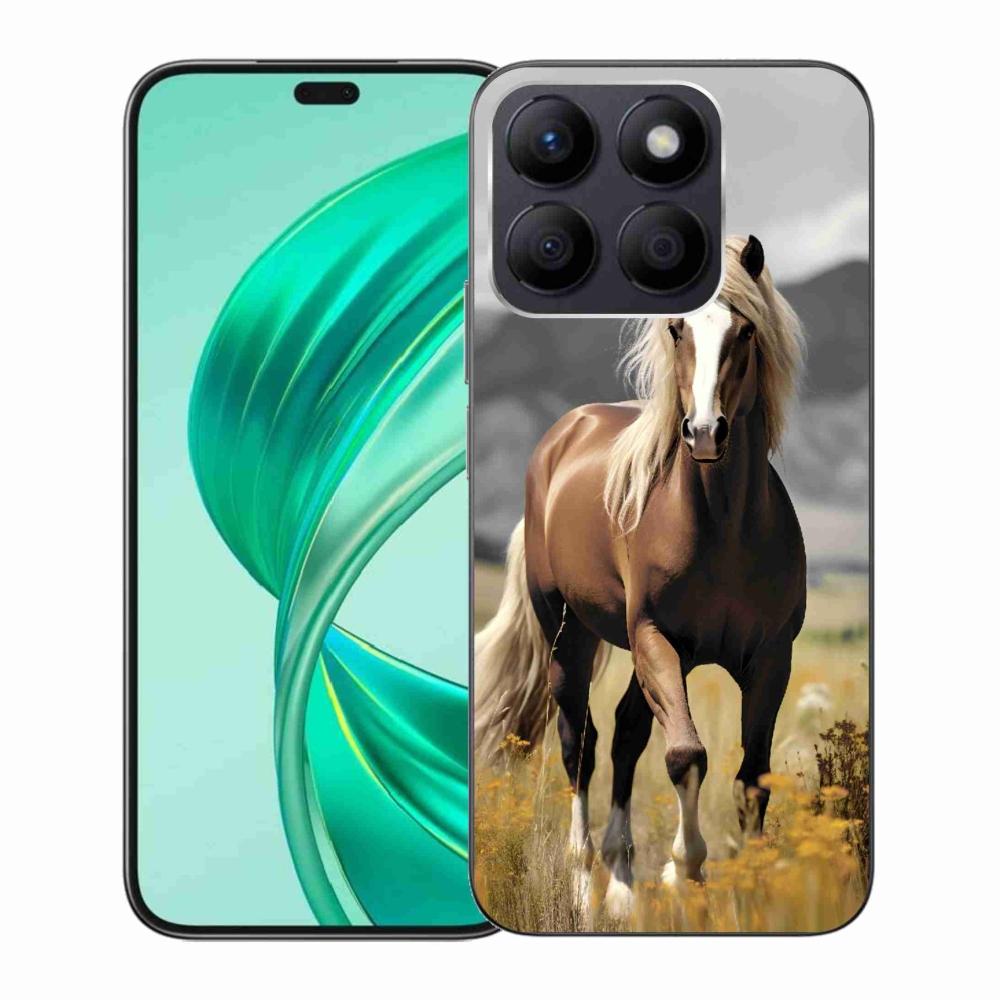 Gelový kryt mmCase na Honor X8b - hnědý kůň 1