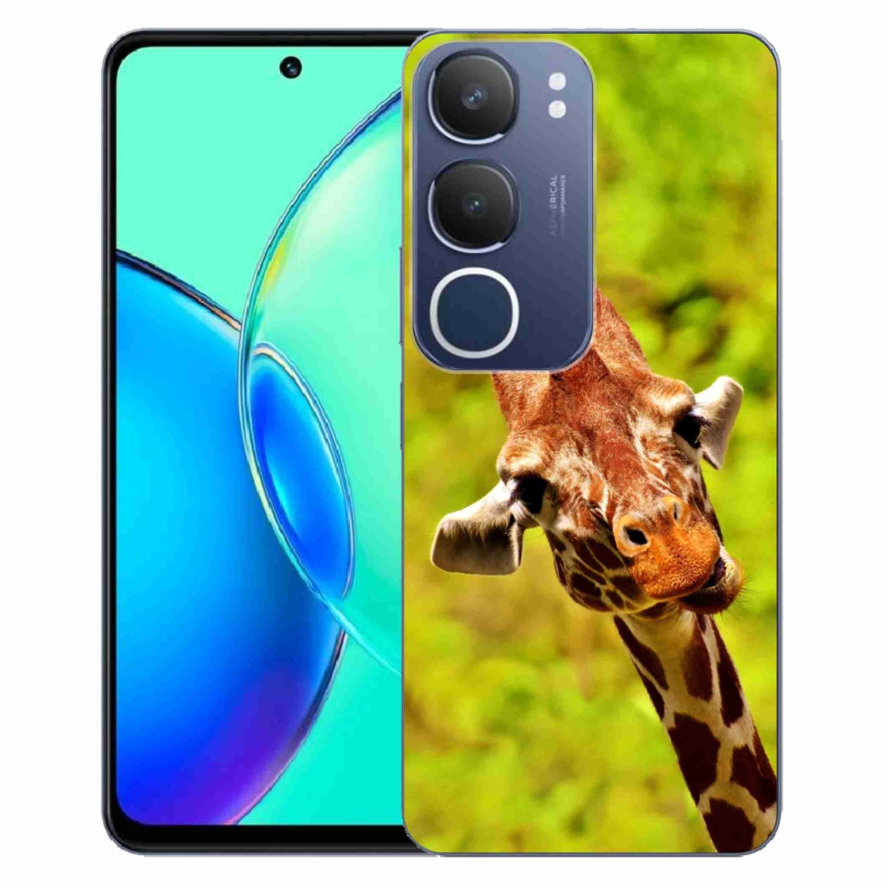 Gelový kryt mmCase na Vivo Y19s - žirafa
