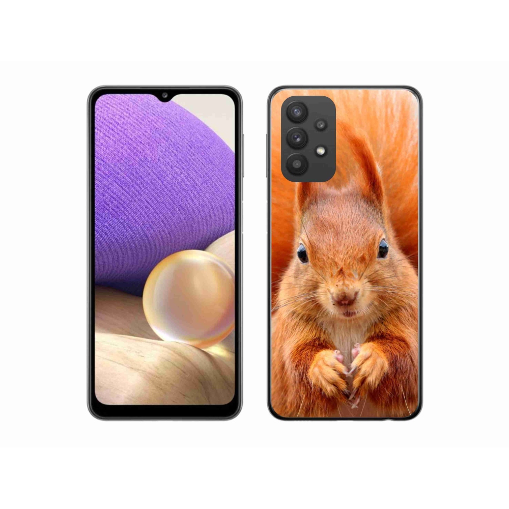 Gelový kryt mmCase na Samsung Galaxy A32 5G - veverka