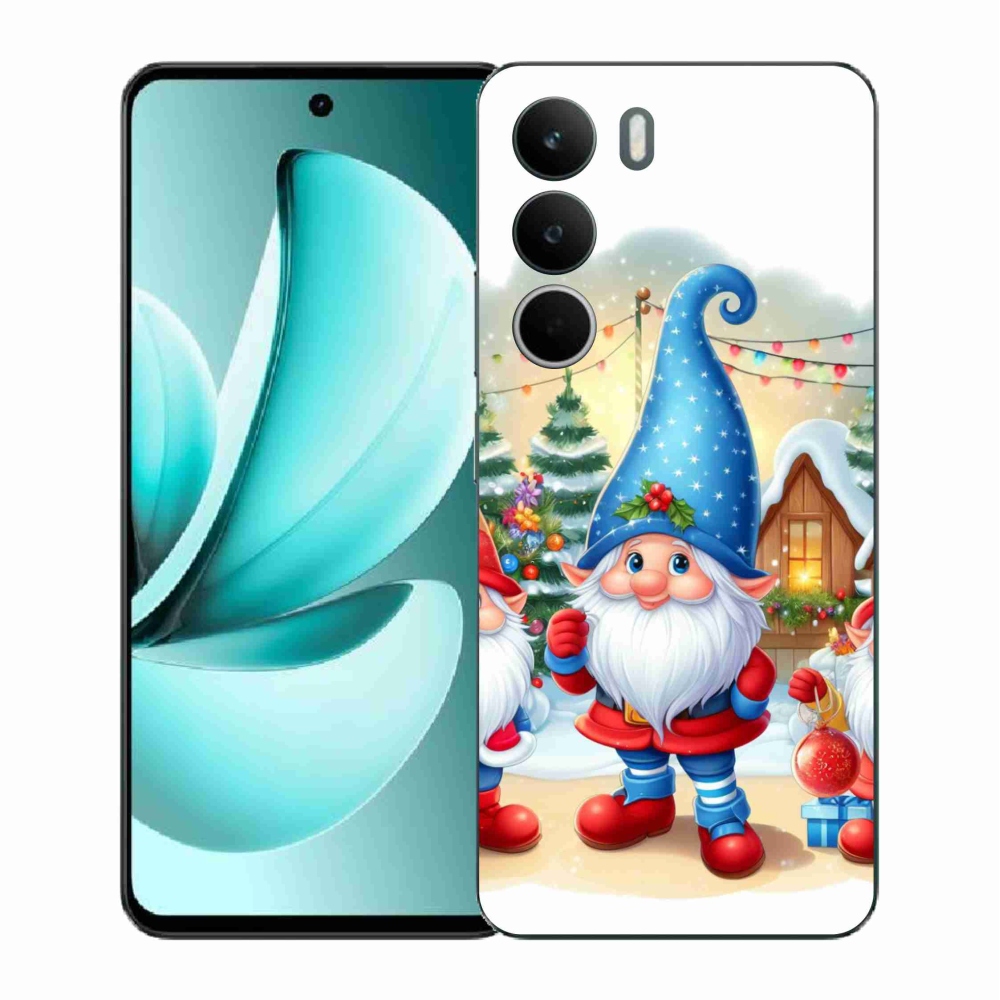 Gelový kryt mmCase na Realme C71 - vánoční skřítci