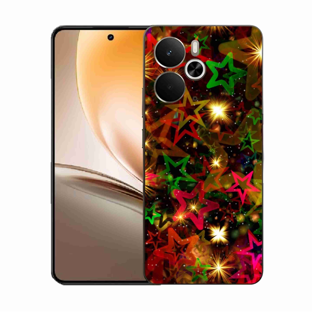 Gelový kryt mmCase na Realme 14 5G - barevné hvězdičky