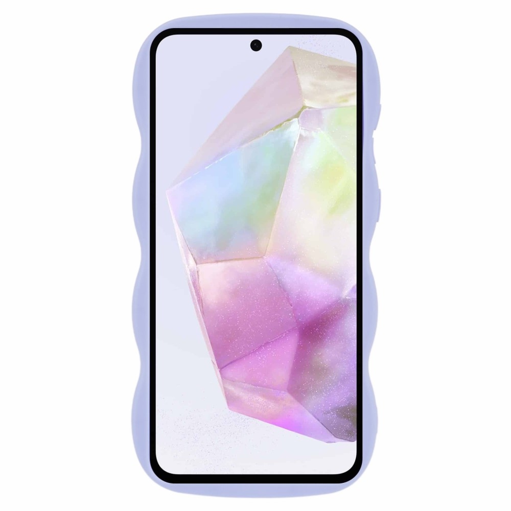 Wave odolný gelový obal na Samsung Galaxy A36 5G/A56 5G - fialový