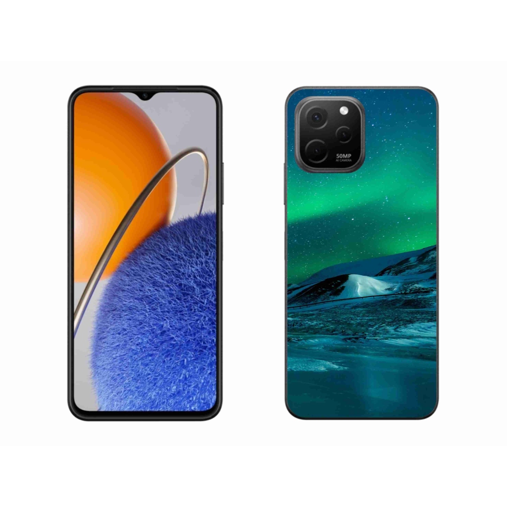 Gelový kryt mmCase na Huawei Nova Y61 - polární záře