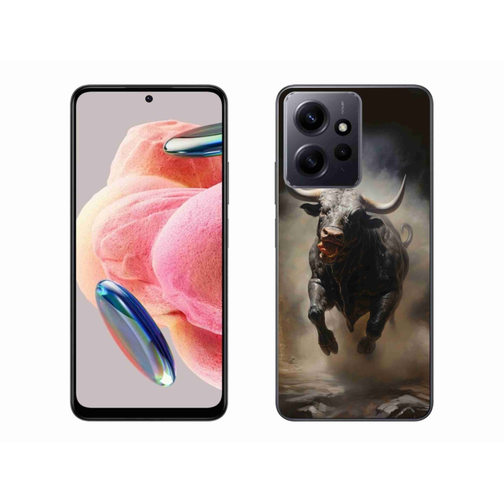 Gelový kryt mmCase na Xiaomi Redmi Note 12 4G - rozzuřený býk