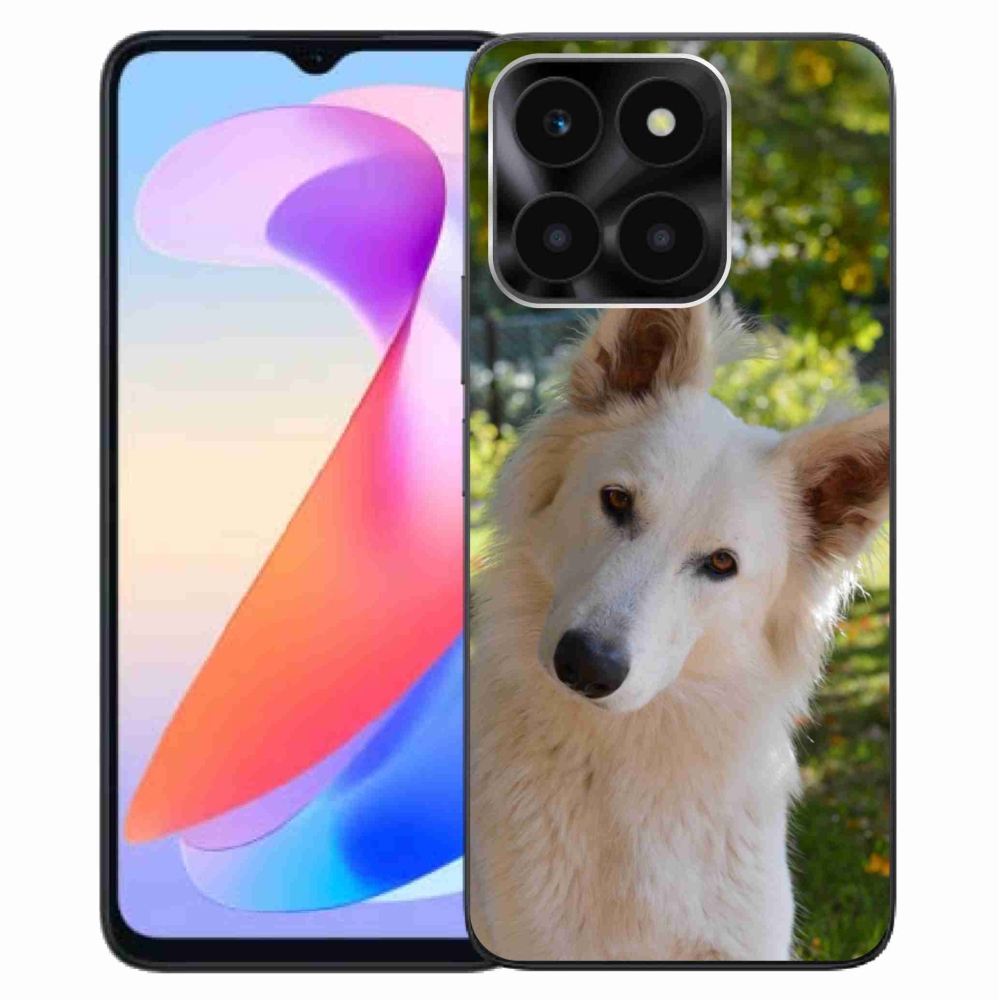 Gelový kryt mmCase na Honor X6a - bílý švýcarský ovčák 1