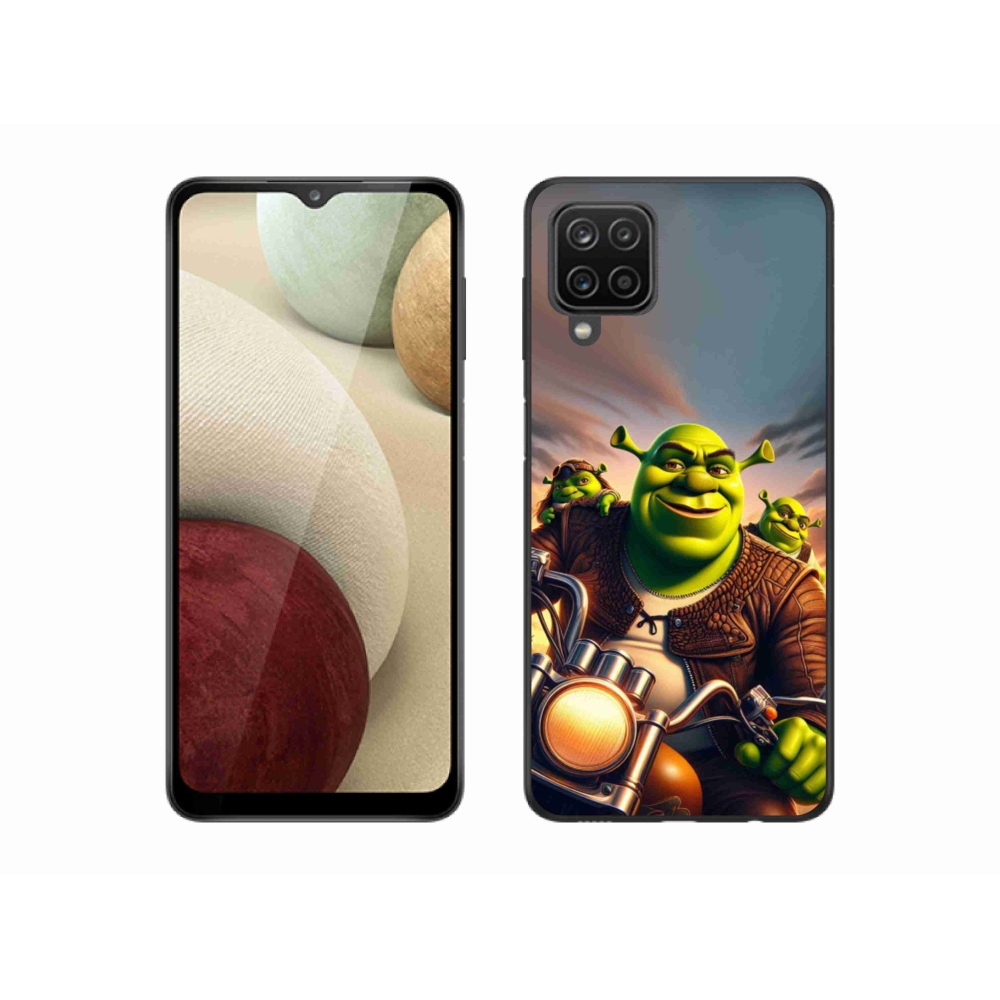 Gelový kryt mmCase na Samsung Galaxy M12 - shrek na motorce