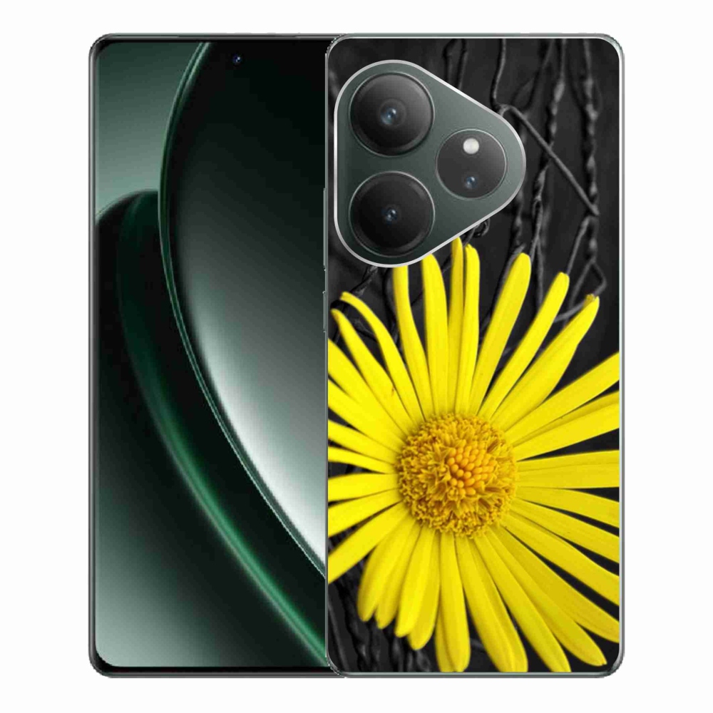 Gelový kryt mmCase na Realme GT 6 5G/GT 6T 5G - žlutá květina