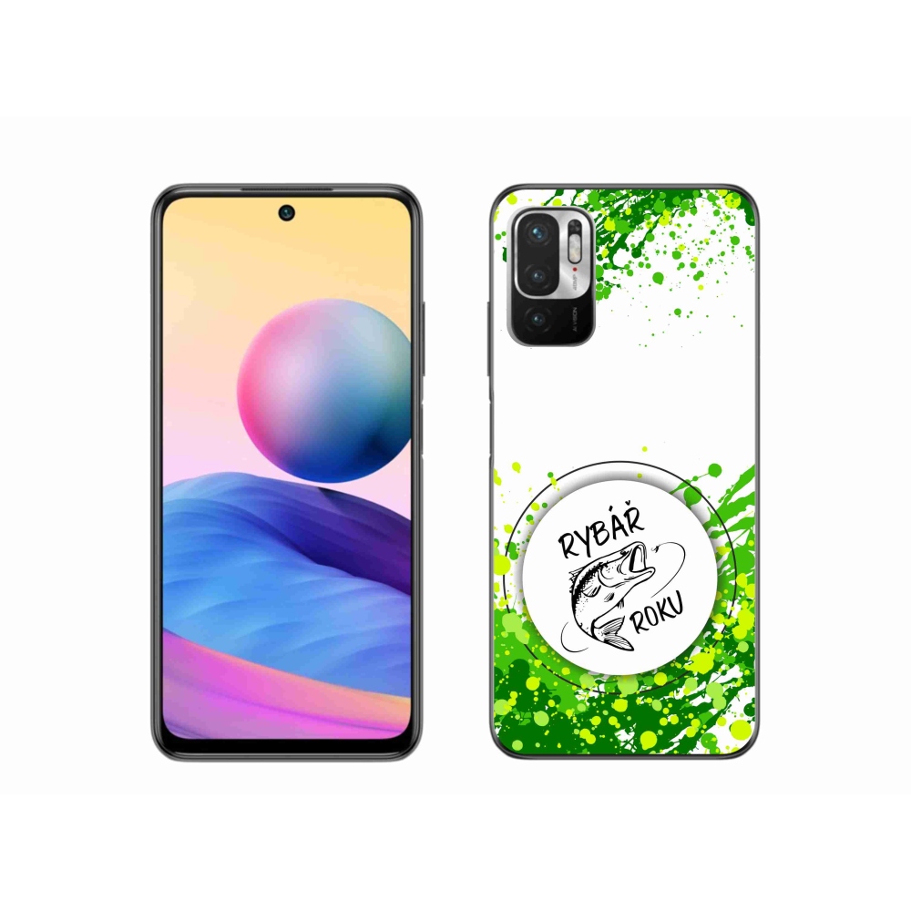 Gelový kryt mmCase na Xiaomi Poco M3 Pro/5G - rybář roku bílé pozadí