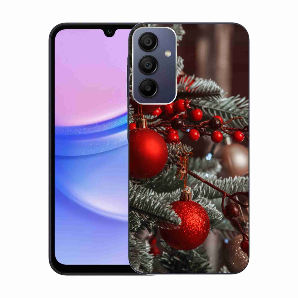 Gelový kryt mmCase na Samsung Galaxy A15 4G/5G - vánoční ozdoby 2