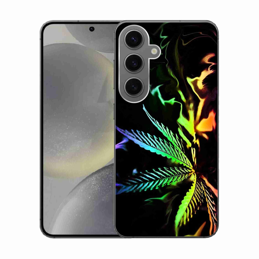 Gelový kryt mmCase na Samsung Galaxy S24 - konopí 2