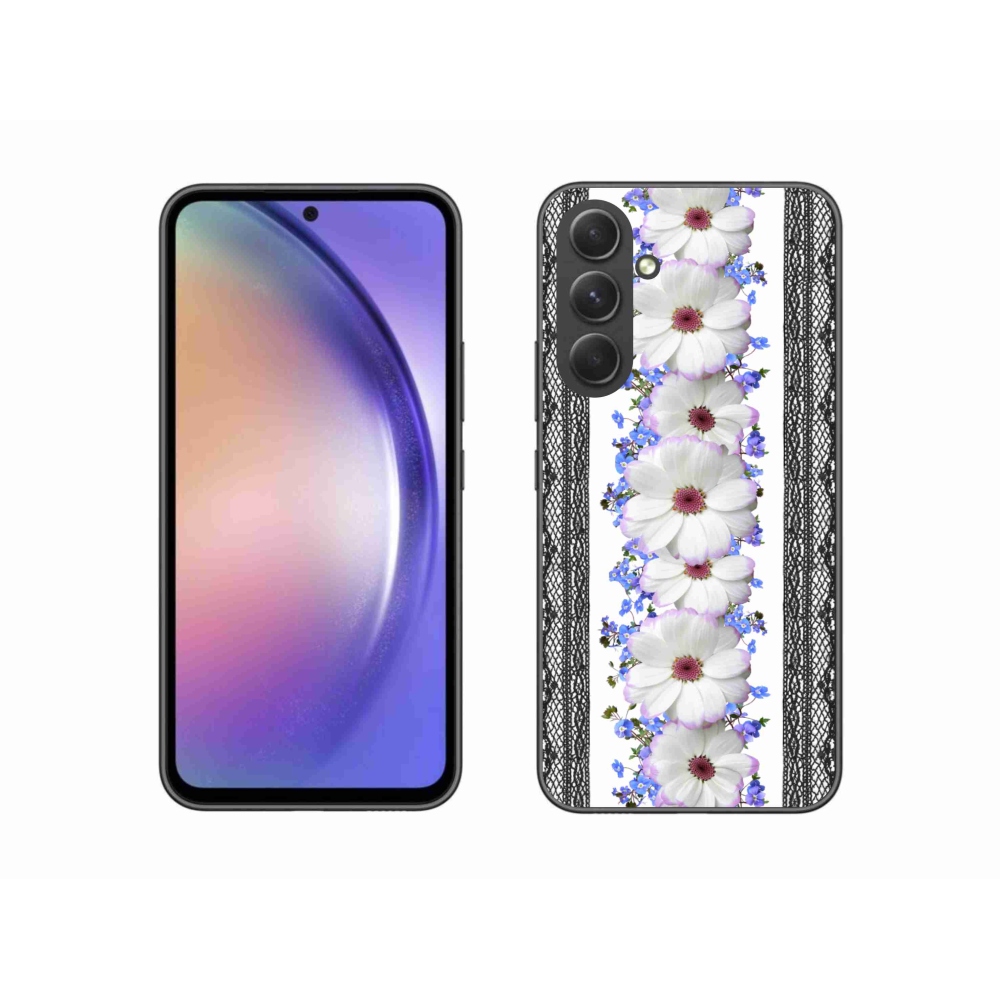 Gelový kryt mmCase na Samsung Galaxy A54 5G - květiny 8