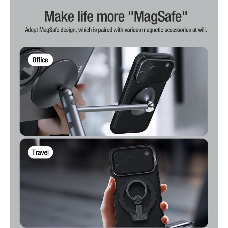 Nillkin CamShield Prop Magnetic Zadní Kryt pro Apple iPhone 17 Pro Black