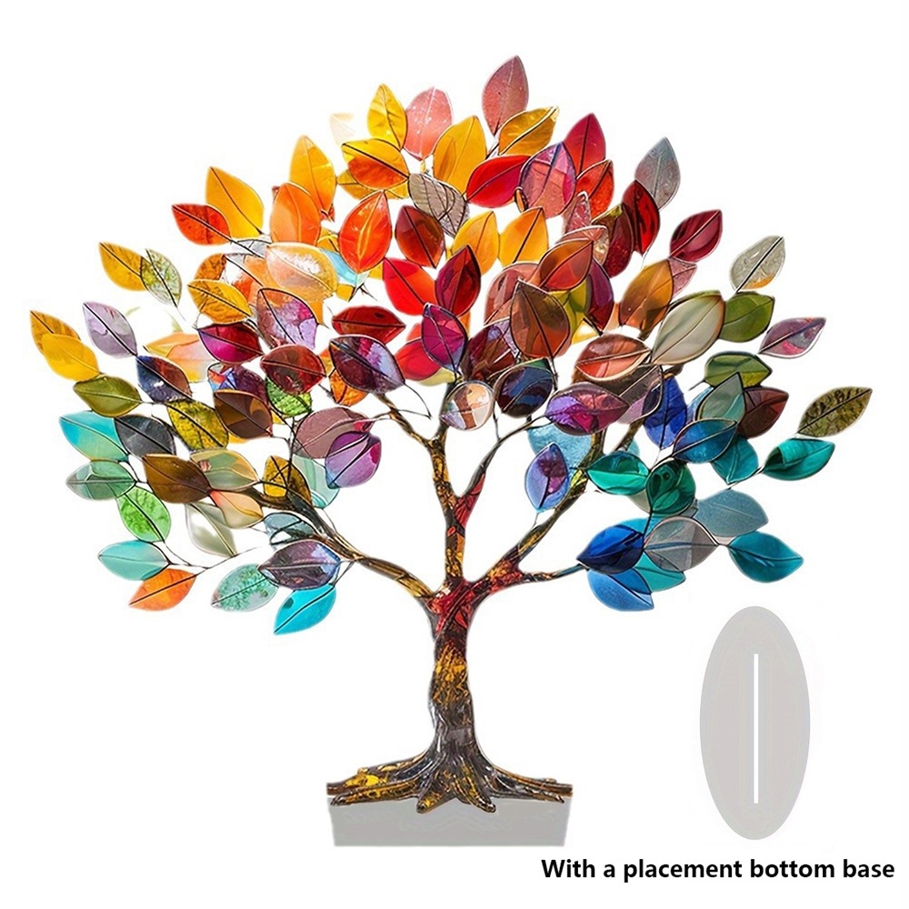 Designová stolní dekorace Strom života z transparentního akrylu