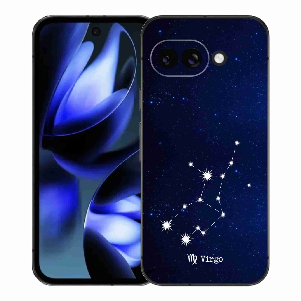 Gelový kryt mmCase na Google Pixel 9a - souhvězdí Panny