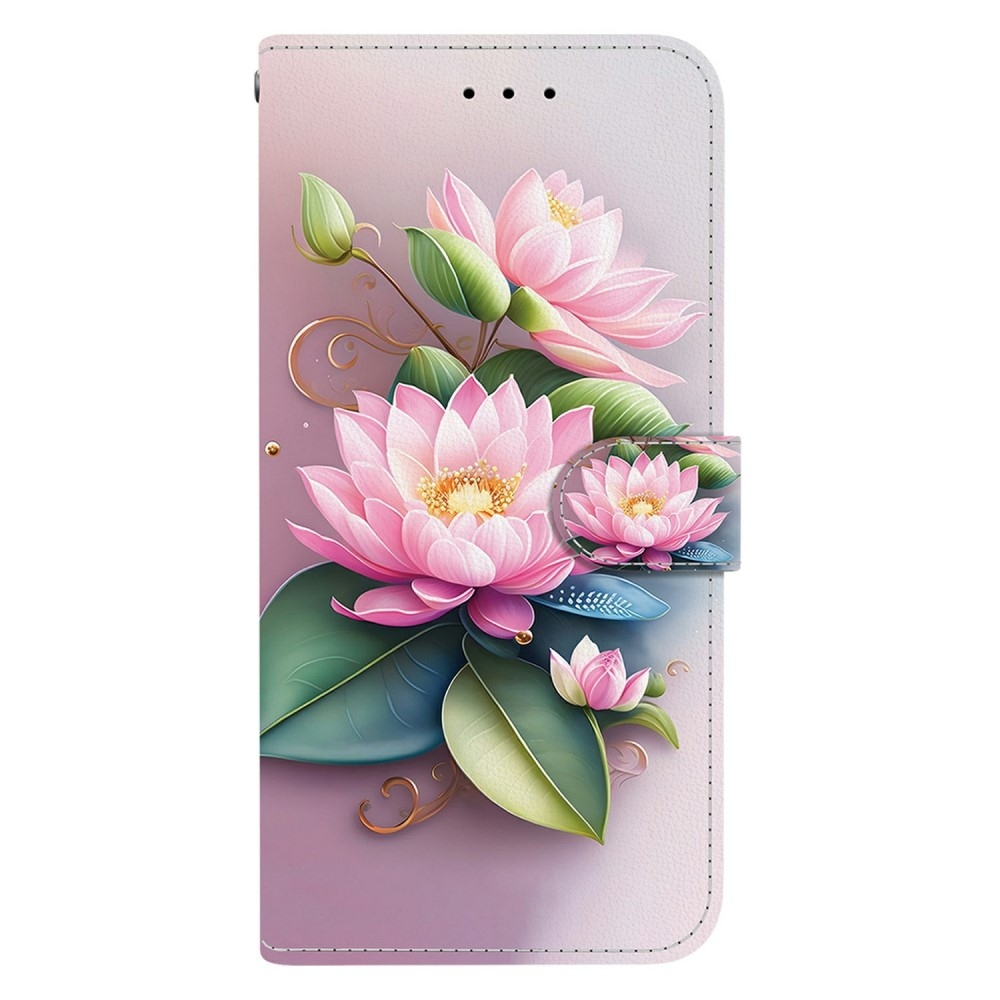 Versatile knížkové pouzdro na Samsung Galaxy A06 4G - lotusový květ