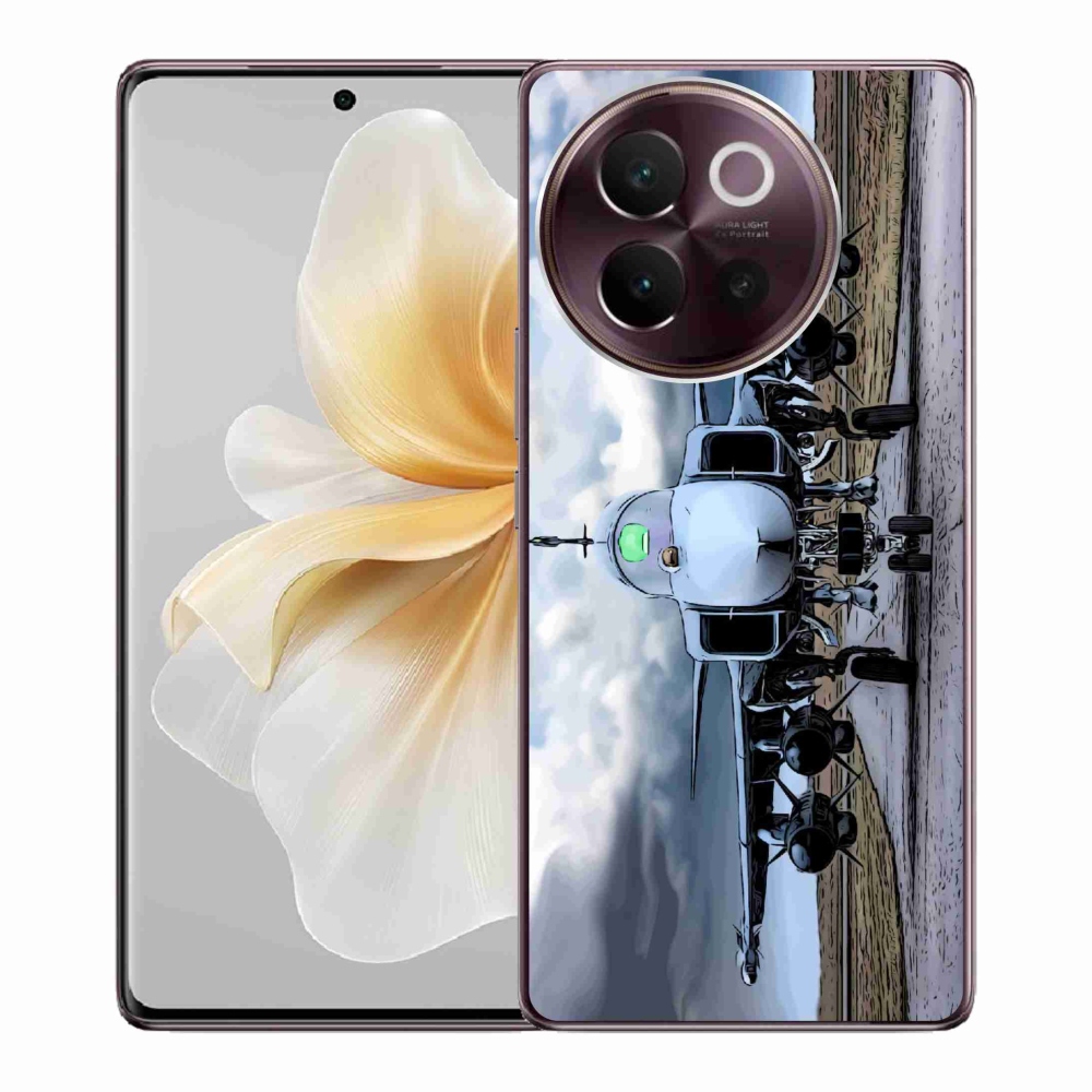 Gelový kryt mmCase na Vivo V40 Lite 5G - vojenské letadlo