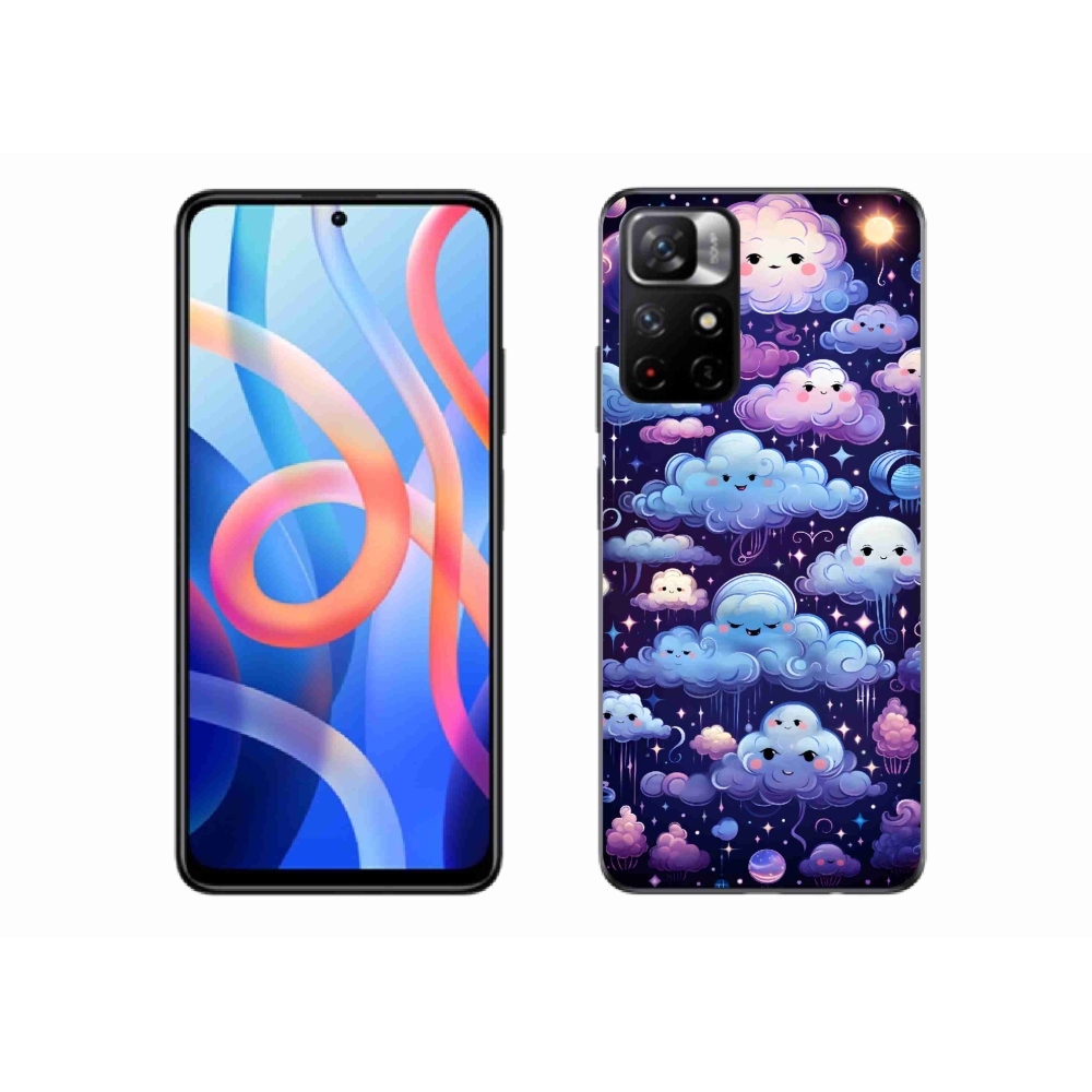Gelový kryt mmCase na Xiaomi Redmi Note 11S 5G - mráčky