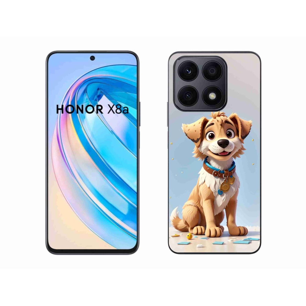 Gelový kryt mmCase na Honor X8a - kreslené štěně