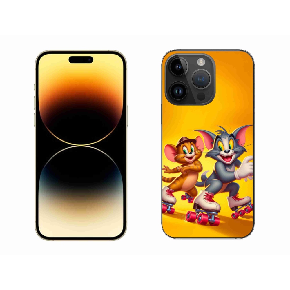 Gelový kryt mmCase na iPhone 14 Pro Max 6.7 - tom a jerry
