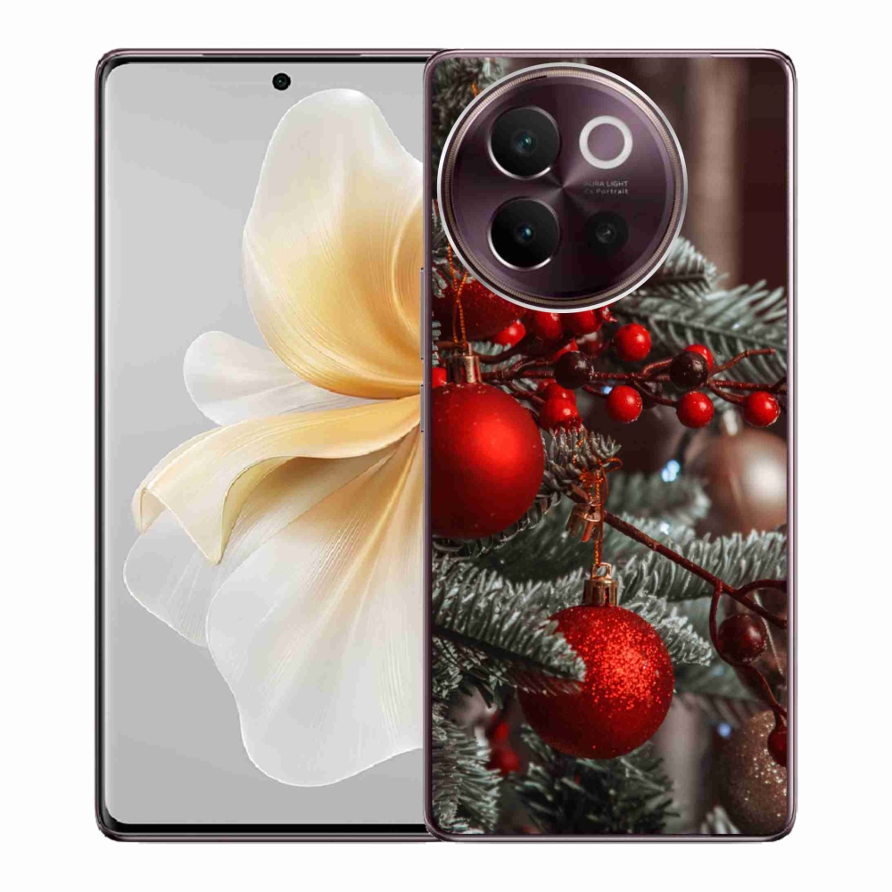 Gelový kryt mmCase na Vivo V40 Lite 5G - vánoční ozdoby 2