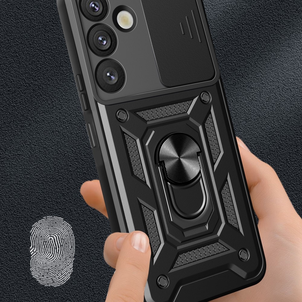 Slide odolný kryt na Samsung Galaxy S25 - černý