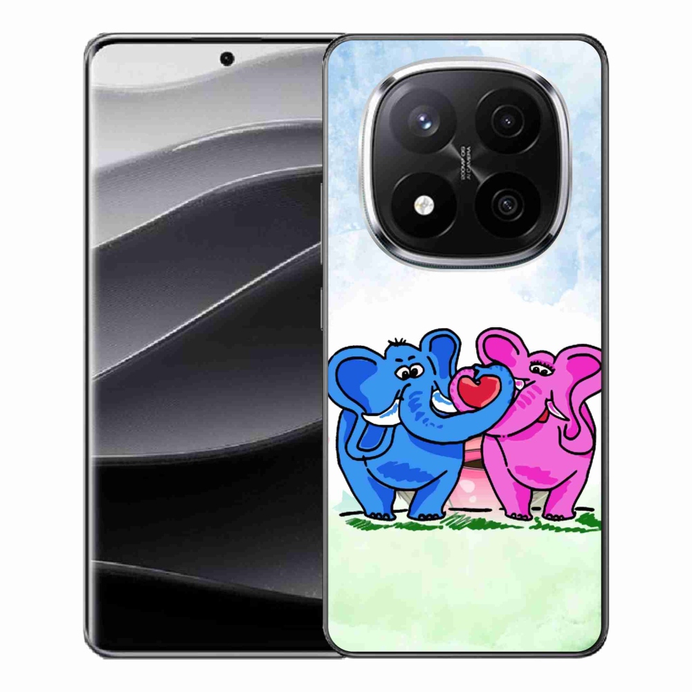 Gelový kryt mmCase na Xiaomi Redmi Note 14 Pro+ 5G - zamilovaní sloni