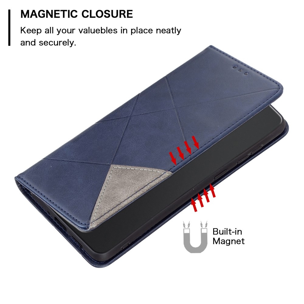 Triangle knížkové pouzdro na Xiaomi Redmi Note 13 Pro 4G/Poco M6 Pro - modré