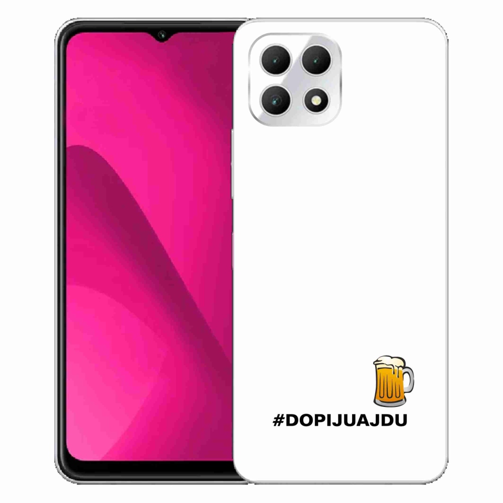 Gelový kryt mmCase na T-Mobile T Phone 2 - pivní motiv 1 bílé pozadí